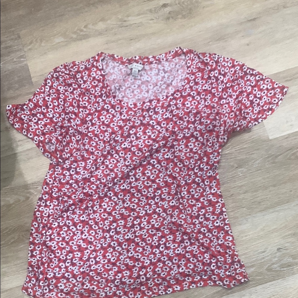 Lucky Brand Floral Red Women's Top
